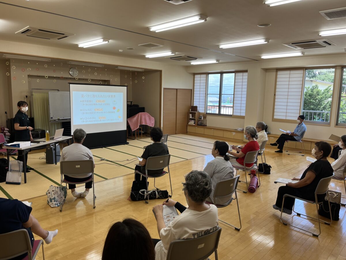 ふれあいセンター洗馬夏季講座の様子